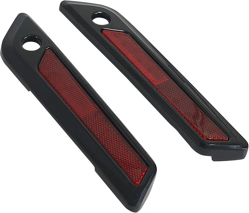 SWESGI Saddlebag Hinge Latch Covers with Hard Saddlebag Locks Fit for Harley 2014-2023 Touring Street Electra Road Glide King FLHX FLHR FLTRX FLTRX Ultra FLTRU FLHTCU FLHTKSE(Black+Red) - Image 2